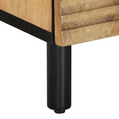 Mesa de cabeceira 50x33x60 cm madeira de mangueira maciça