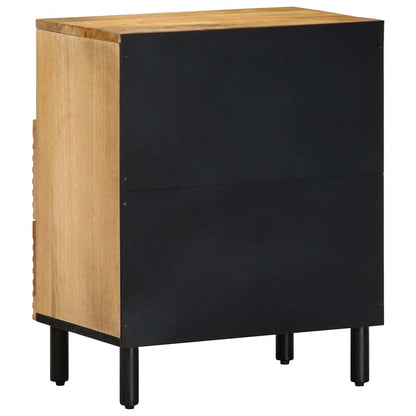 Mesa de cabeceira 50x33x60 cm madeira de mangueira maciça
