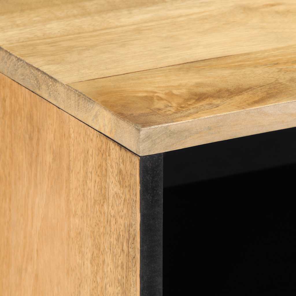 Móvel de TV 80x31,5x46 cm madeira de mangueira maciça castanho