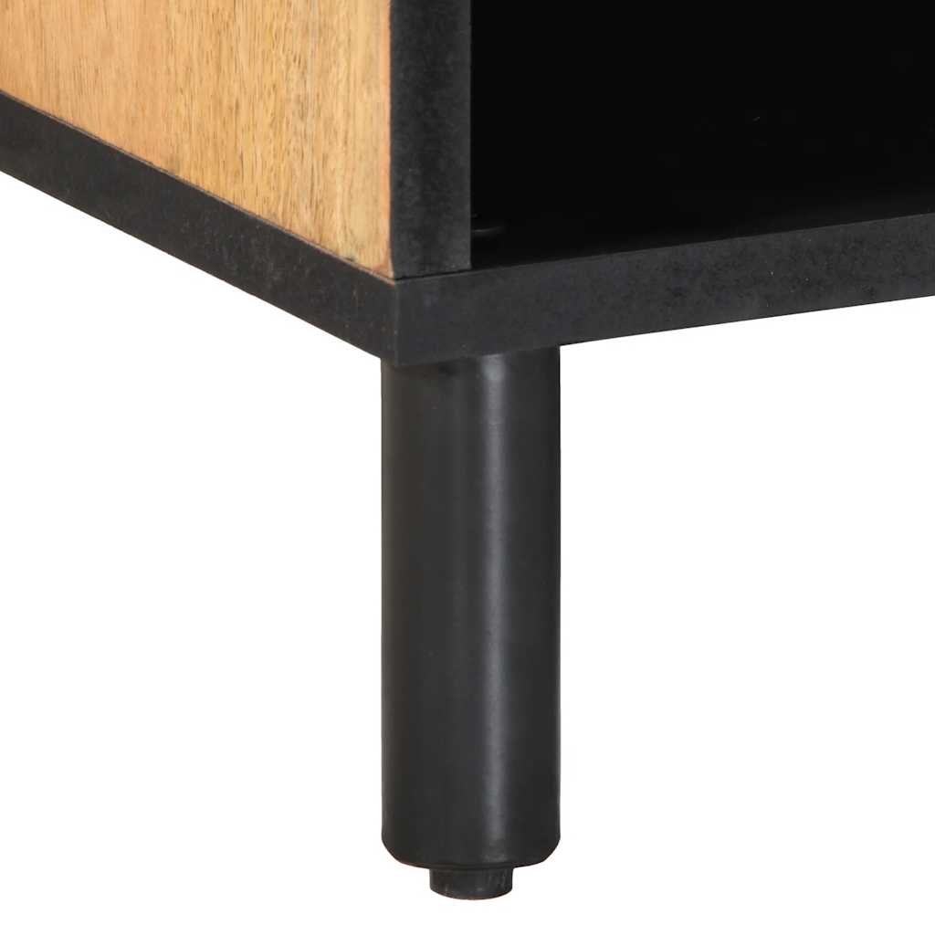 Móvel de TV 80x31,5x46 cm madeira de mangueira maciça castanho