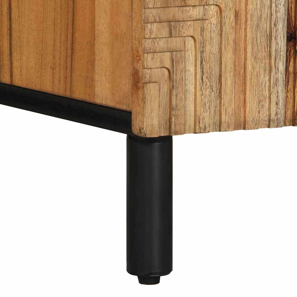 Armário de TV com gaveta com porta Castanho 105 x 33.5 x 46 cm