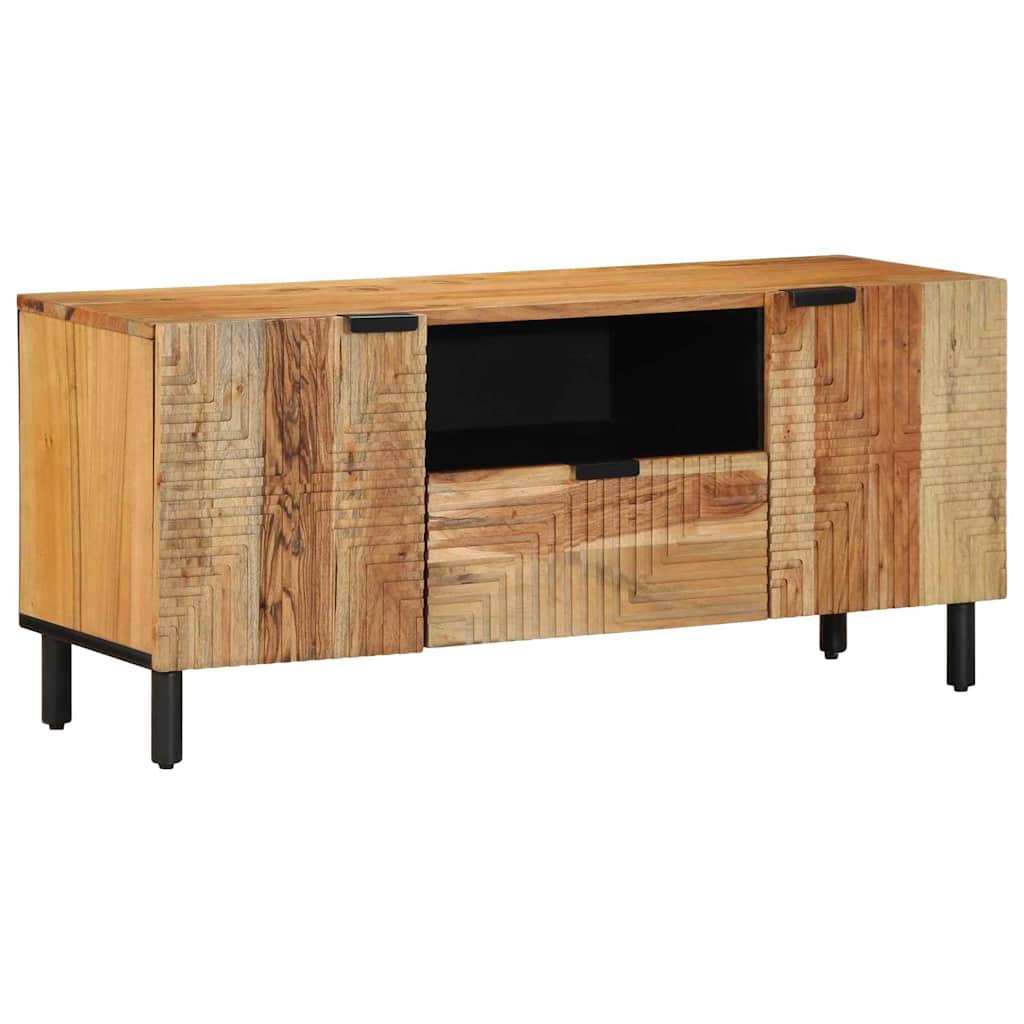 Armário de TV com gaveta com porta Castanho 105 x 33.5 x 46 cm