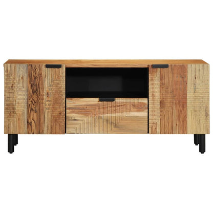 Armário de TV com gaveta com porta Castanho 105 x 33.5 x 46 cm