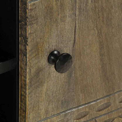 Móvel TV cinzento claro de madeira mangueira maciça