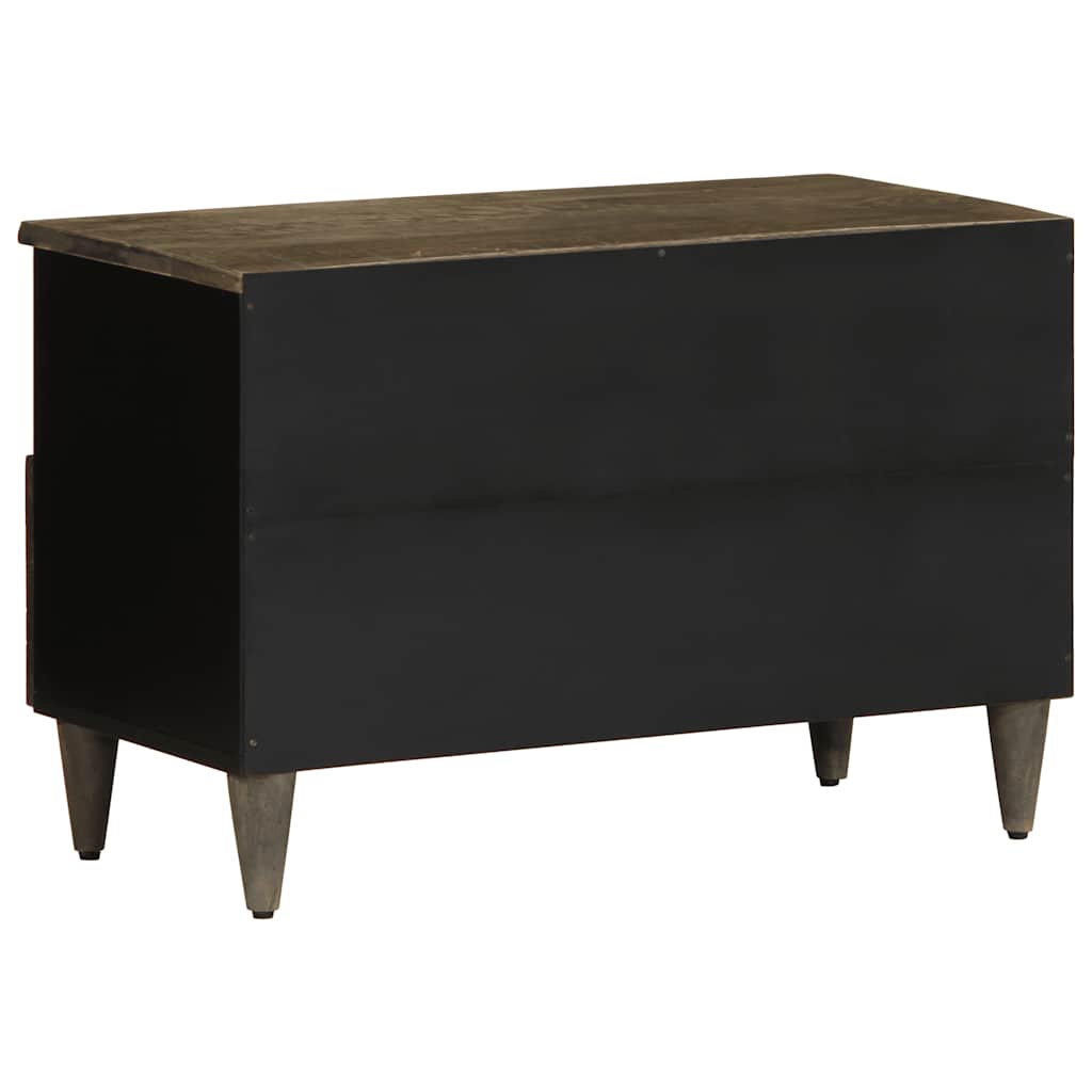 Móvel TV cinzento claro de madeira mangueira maciça