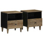 Mesas de cabeceira cinzento claro 2 pcs 40x33x46 cm