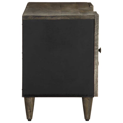 Móvel TV cinzento claro de madeira mangueira maciça