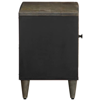 Móvel TV cinzento claro 80x31,5x46 cm madeira mangueira maciça