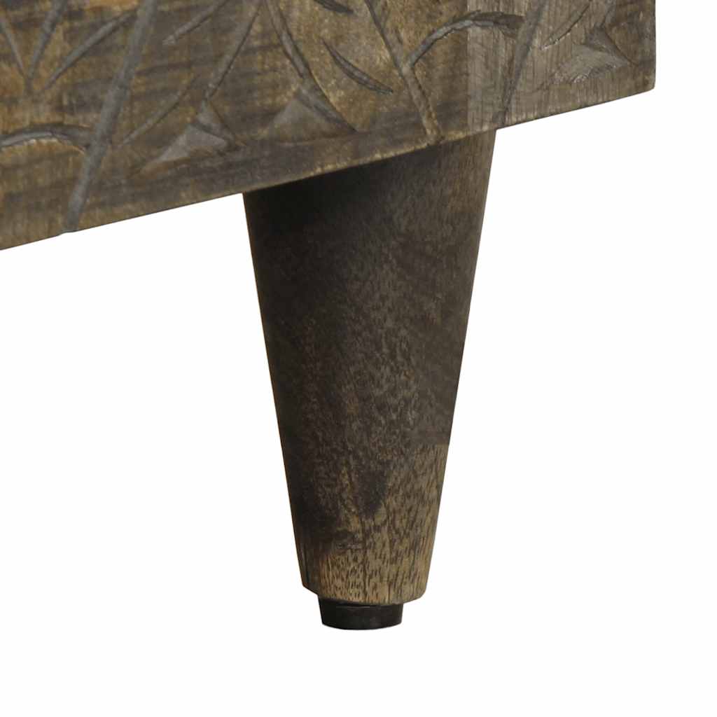 Móvel TV cinzento claro 80x31,5x46 cm madeira mangueira maciça