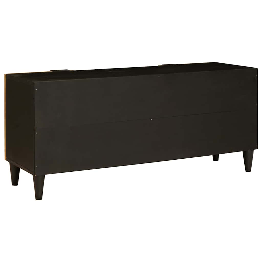 Gabinete para TV com gaveta Preto e Ouro 105 x 33 x 46 cm