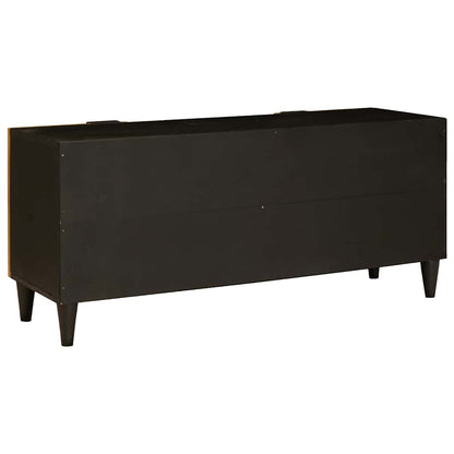 Gabinete para TV com gaveta Preto e Ouro 105 x 33 x 46 cm