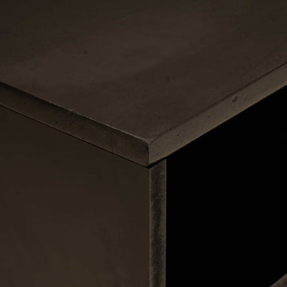 Gabinete para TV com prateleira Preto e Ouro 80 x 33 x 46 cm