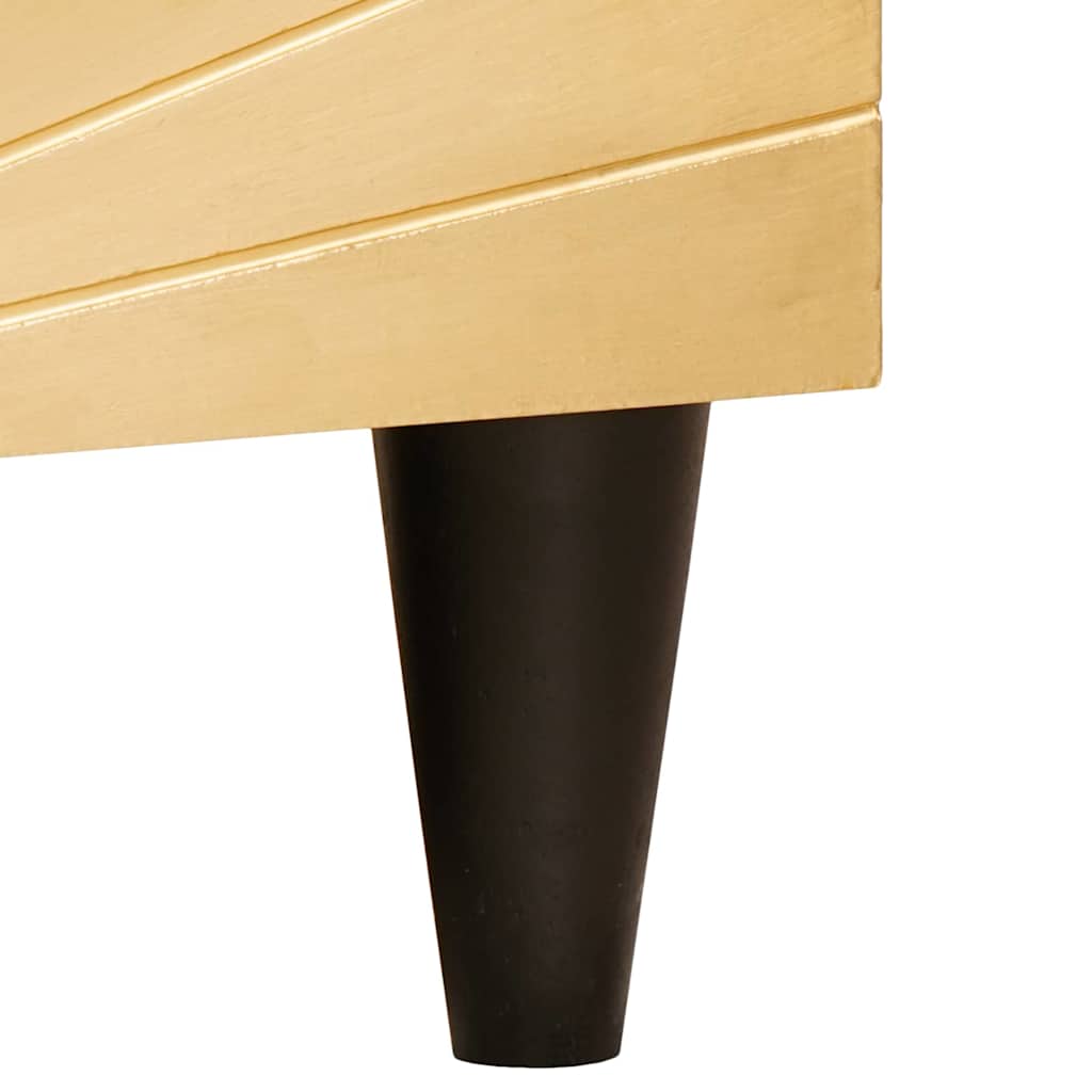 Gabinete para TV com gaveta Preto e Ouro 80 x 33 x 46 cm