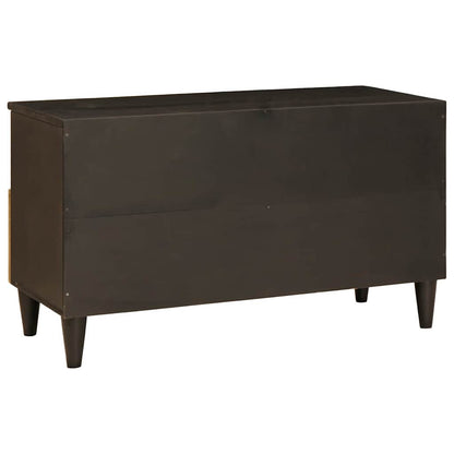 Gabinete para TV com gaveta Preto e Ouro 80 x 33 x 46 cm