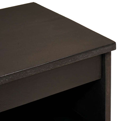 Buffet Preto e Ouro 60 x 33 x 75 cm Madeira de mangueira maciça