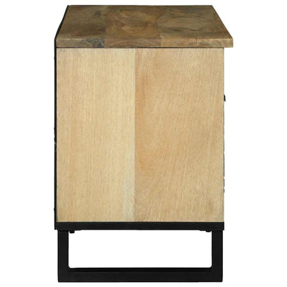 Armário de armazenamento de mídia Castanho 80 x 33.5 x 46 cm