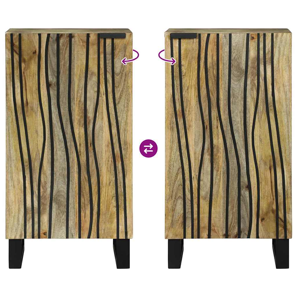 Sideboard Castanho 40 x 33 x 75 cm Madeira de mangueira maciça