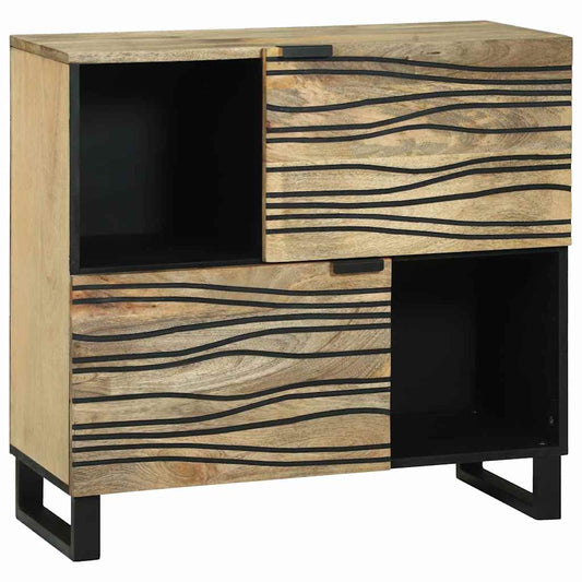 Buffet Castanho 80 x 33 x 75 cm Madeira de mangueira maciça