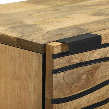 Highboard Castanho 40 x 33 x 110 cm Madeira de mangueira maciça