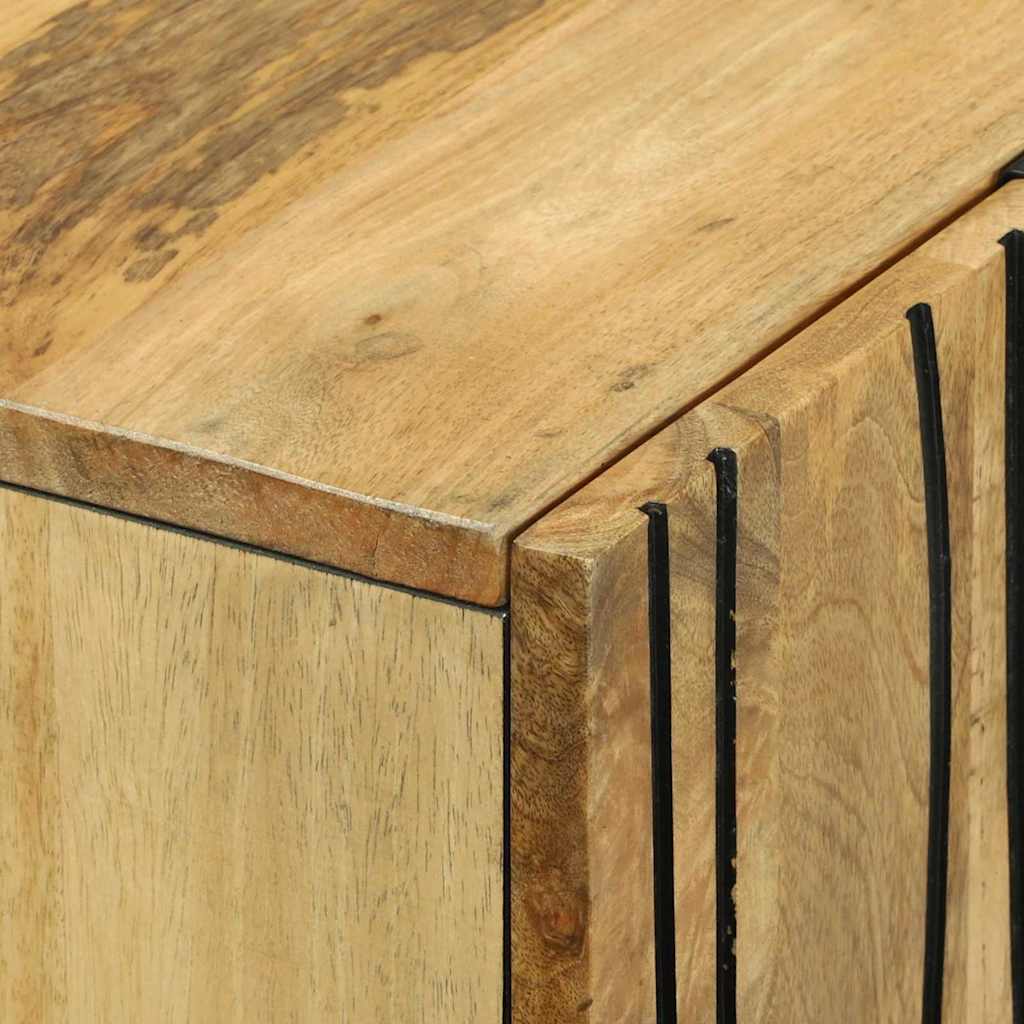 Highboard Castanho 60 x 33 x 100 cm Madeira de mangueira maciça