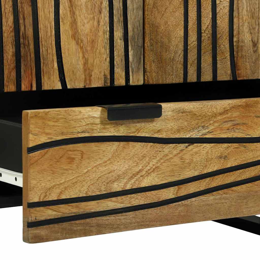 Highboard Castanho 60 x 33 x 100 cm Madeira de mangueira maciça