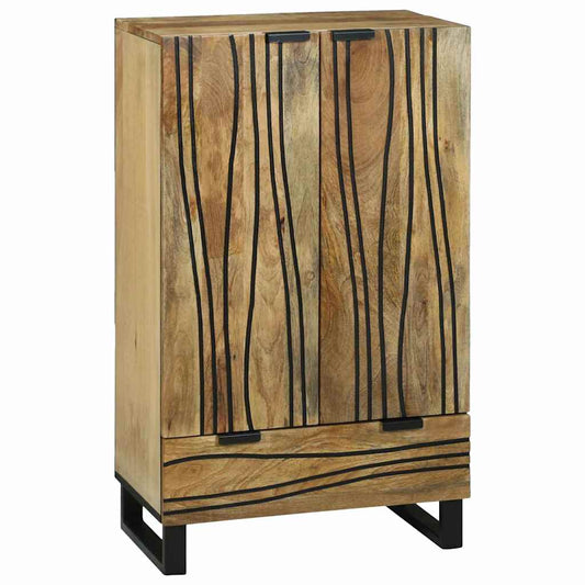 Highboard Castanho 60 x 33 x 100 cm Madeira de mangueira maciça