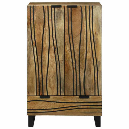 Highboard Castanho 60 x 33 x 100 cm Madeira de mangueira maciça