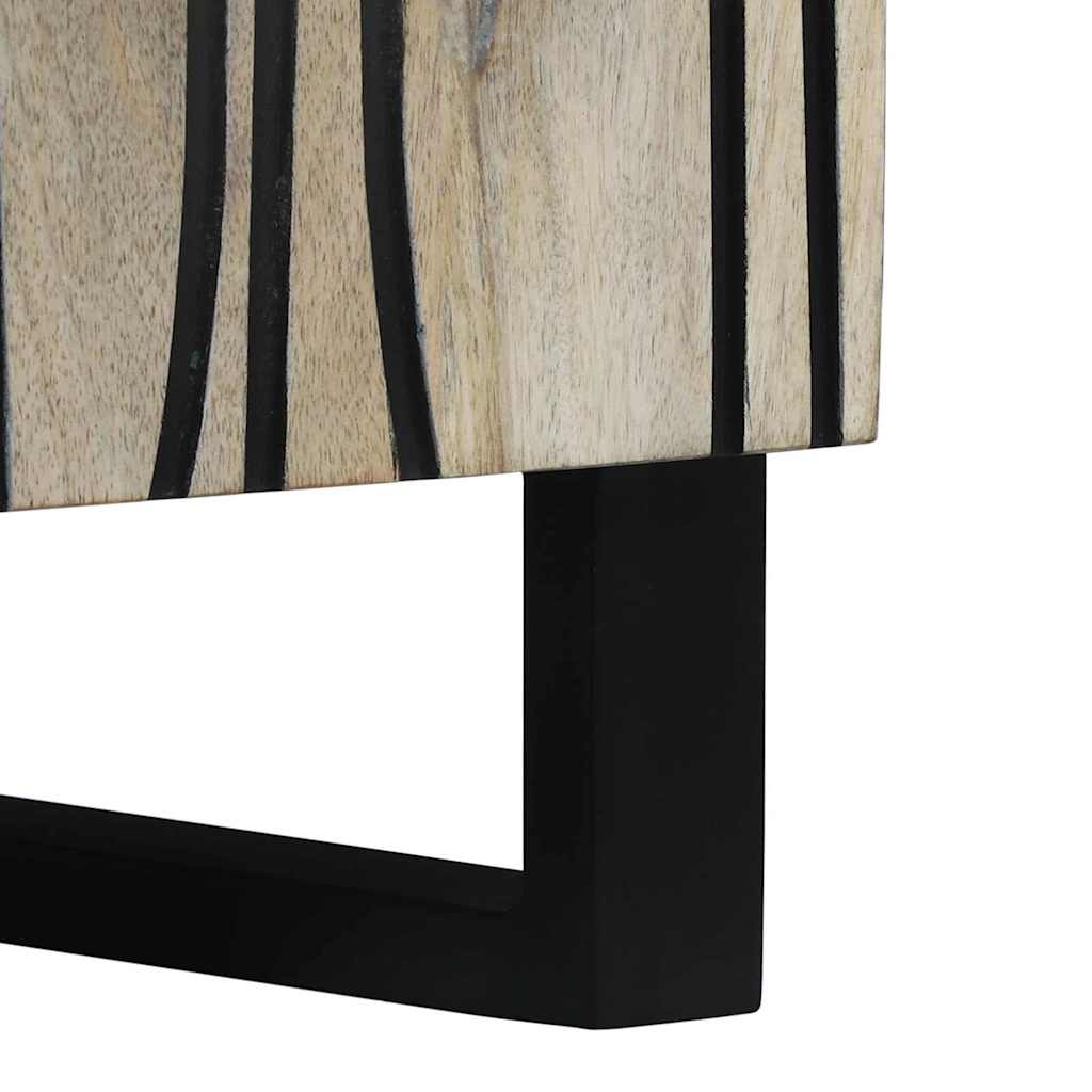 Buffet Branco 60 x 33,5 x 75 cm Madeira de manga maciça