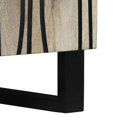 Buffet Branco 60 x 33,5 x 75 cm Madeira de manga maciça