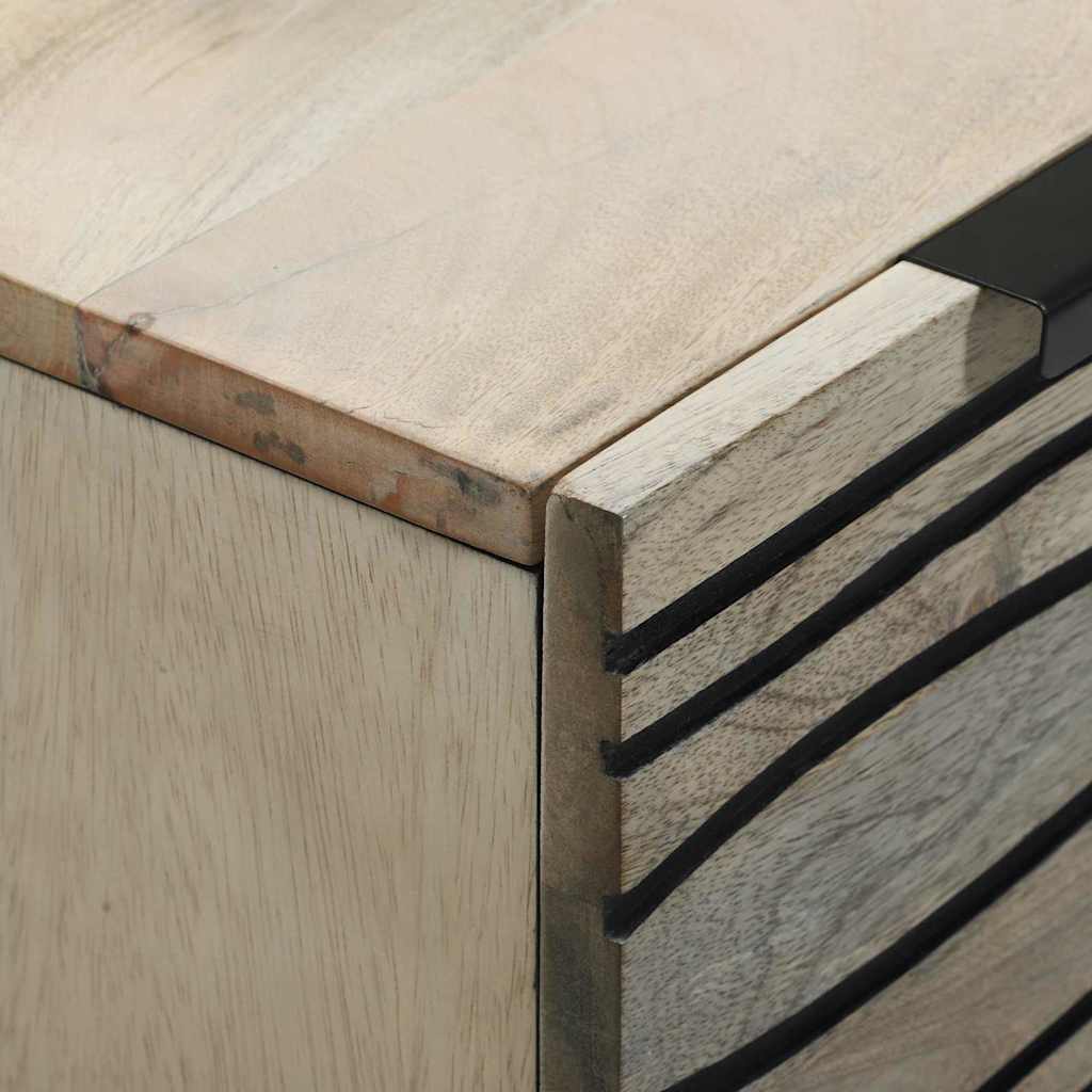 Buffet Branco 60 x 33.5 x 75 cm Madeira de mangueira maciça