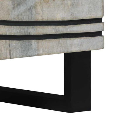 Armário de Cabeceira com gaveta Branco e preto 50 x 33 x 60 cm