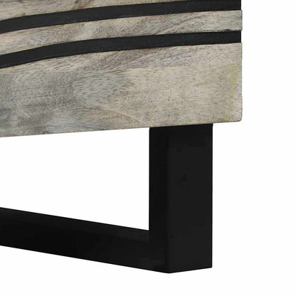 Armário de Cabeceira com gaveta Branco e preto 50 x 33 x 60 cm