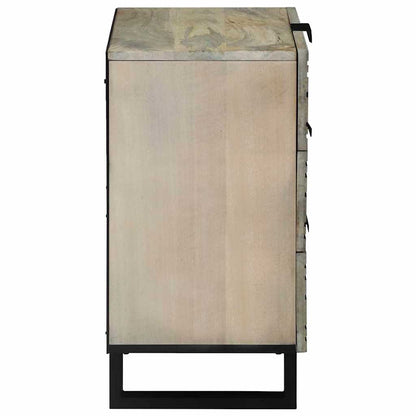 Armário de Cabeceira com gaveta Branco e preto 50 x 33 x 60 cm