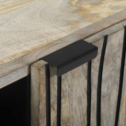 Buffet Branco 90 x 33 x 75 cm Madeira de mangueira maciça