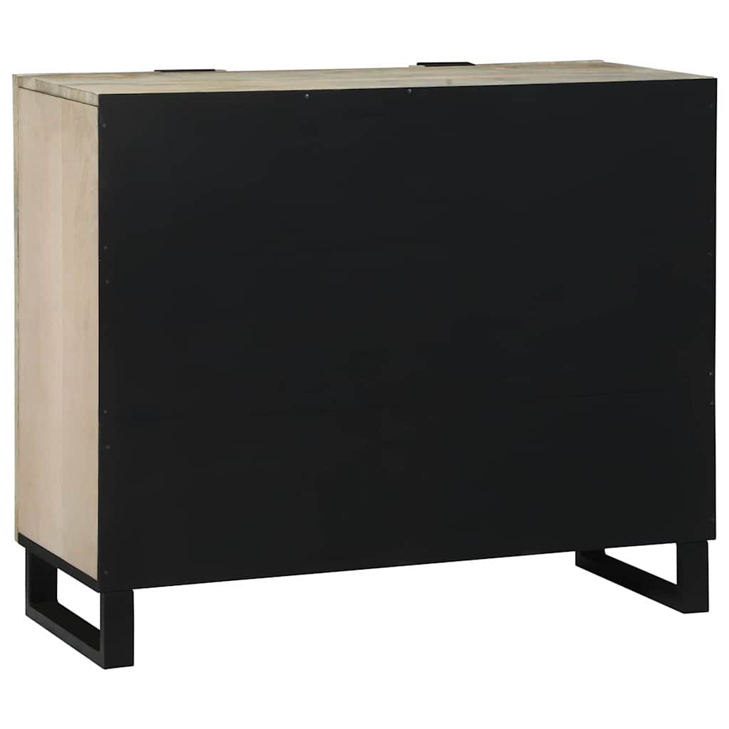 Buffet Branco 90 x 33 x 75 cm Madeira de mangueira maciça