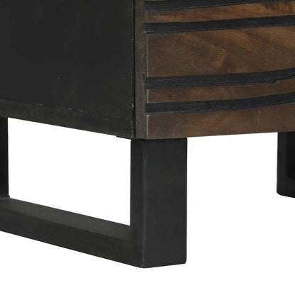 Armário de Cabeceira com gaveta 2 pcs Nogueira 40 x 33 x 46 cm