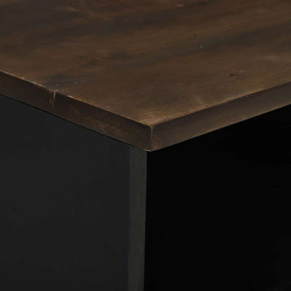 Armário de Cabeceira com gaveta 2 pcs Nogueira 40 x 33 x 46 cm