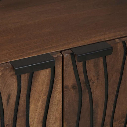 Armários e Estantes para Armazenamento de Mídia Castanho