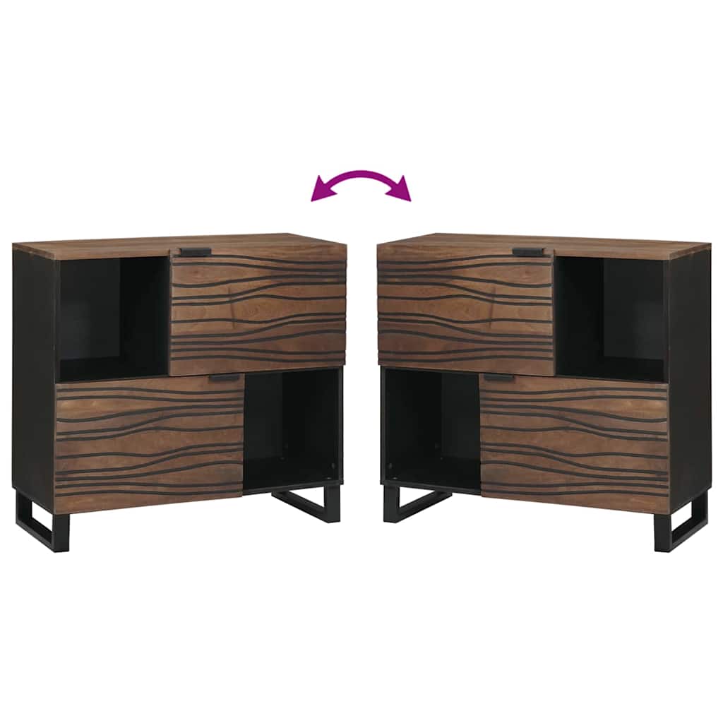 Buffet Castanho 80 x 33 x 75 cm Madeira de mangueira maciça