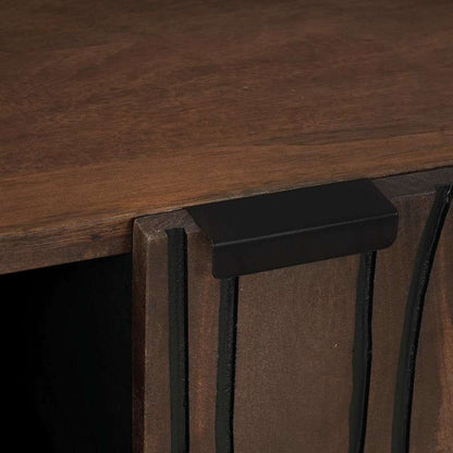 Buffet Castanho 90 x 33 x 75 cm Madeira de mangueira maciça