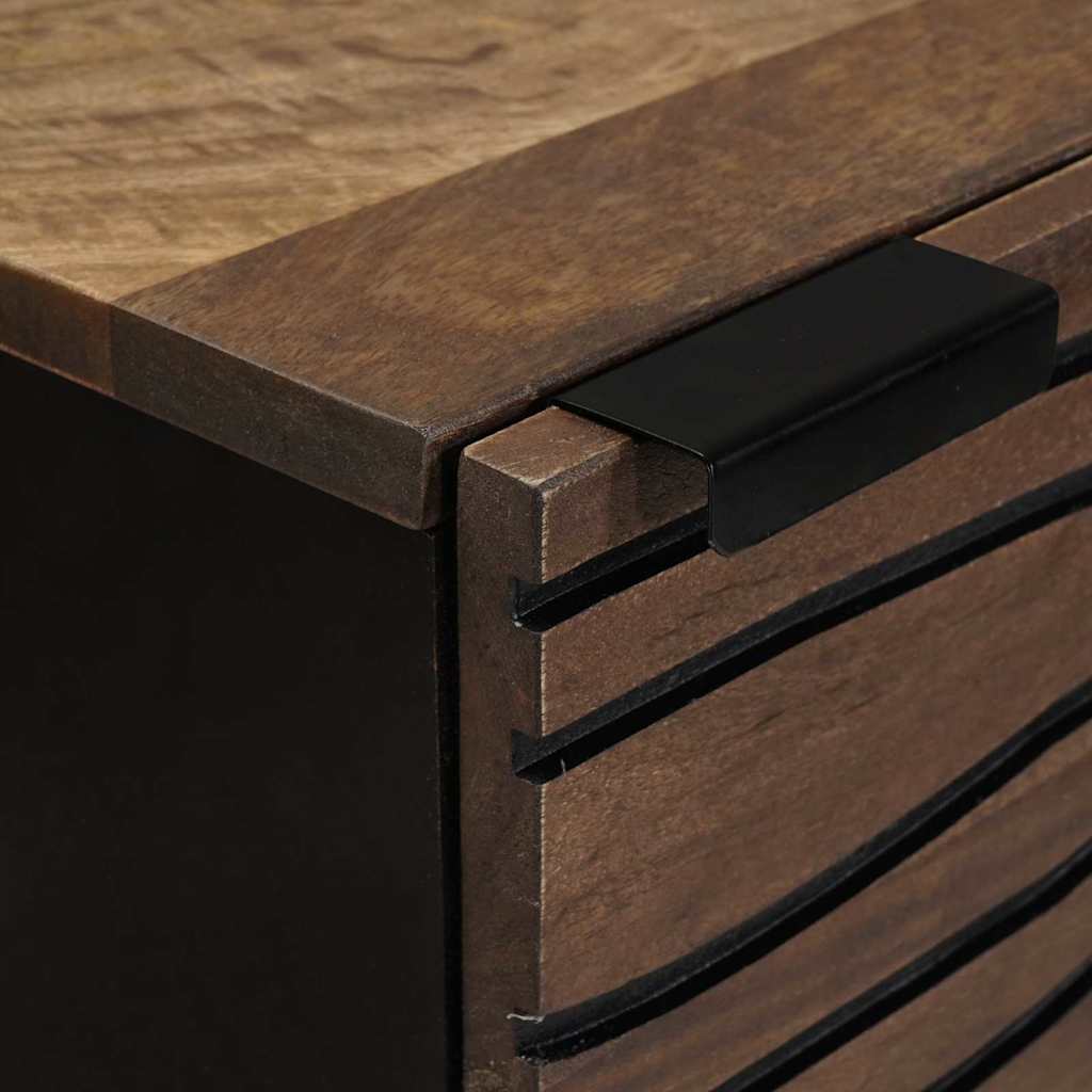 Highboard Castanho 40 x 33 x 110 cm Madeira de mangueira maciça