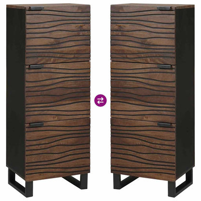 Highboard Castanho 40 x 33 x 110 cm Madeira de mangueira maciça