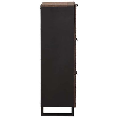 Highboard Castanho 40 x 33 x 110 cm Madeira de mangueira maciça