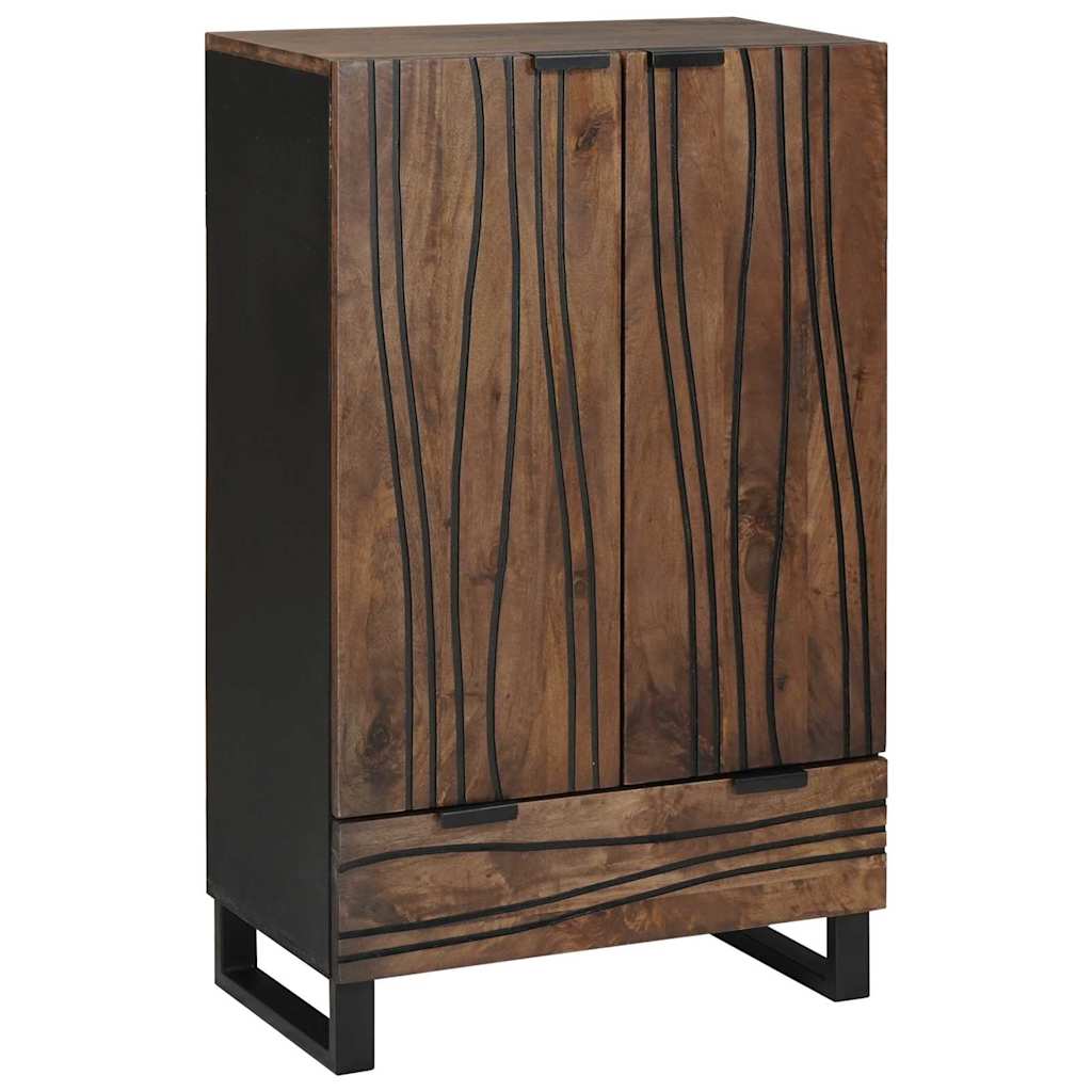 Highboard Castanho 60 x 33 x 100 cm Madeira de mangueira maciça