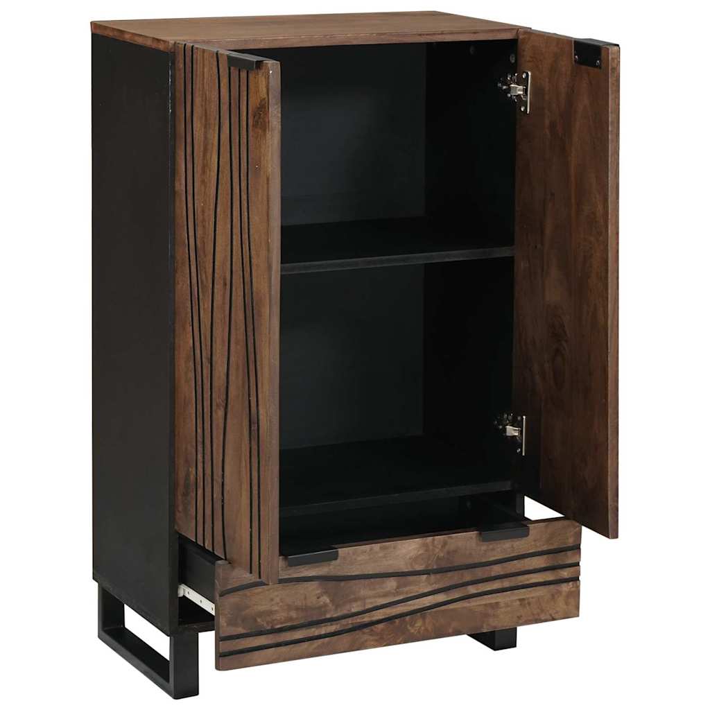 Highboard Castanho 60 x 33 x 100 cm Madeira de mangueira maciça
