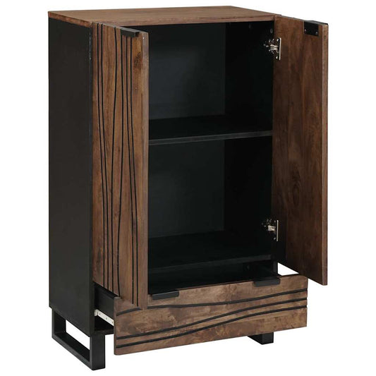 Highboard Castanho 60 x 33 x 100 cm Madeira de mangueira maciça