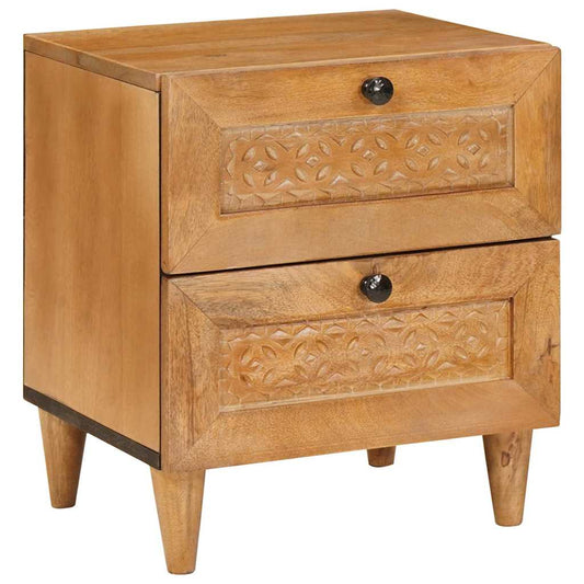 Mesa-de-cabeceira com gaveta Castanho-claro 40 x 33 x 46 cm