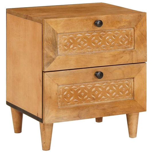Mesa-de-cabeceira com gaveta Castanho-claro 40 x 33 x 46 cm