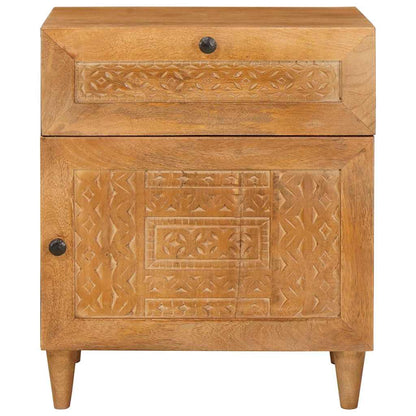 Mesa-de-cabeceira com gaveta Castanho-claro 50 x 33 x 60 cm