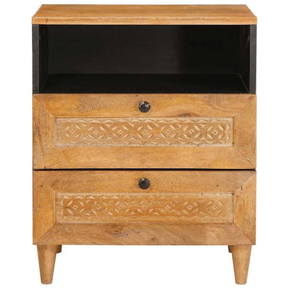 Mesa-de-cabeceira com gaveta Castanho-claro 50 x 33 x 60 cm